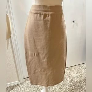 Tan Pencil Skirt